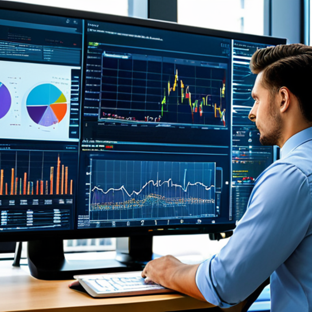AI Analyst at Work**
"A professional data analyst in a modern, well-lit office, fully clothed in appropriate business attire, analyzing market trends on a large monitor displaying complex data visualizations. Safe for work, perfect anatomy, natural proportions, professional setting, modest."
**