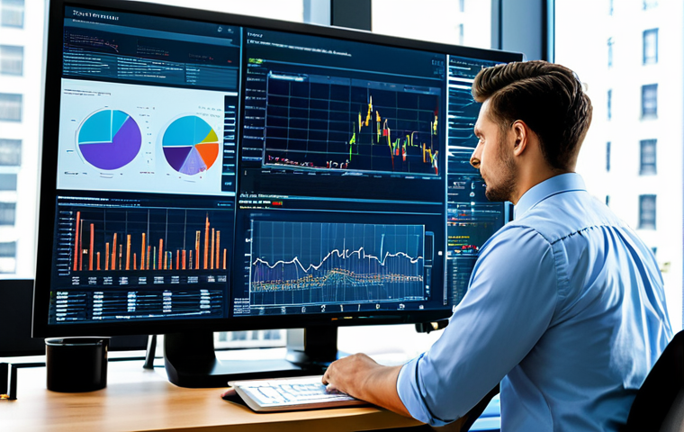 AI Analyst at Work**
"A professional data analyst in a modern, well-lit office, fully clothed in appropriate business attire, analyzing market trends on a large monitor displaying complex data visualizations. Safe for work, perfect anatomy, natural proportions, professional setting, modest."
**
